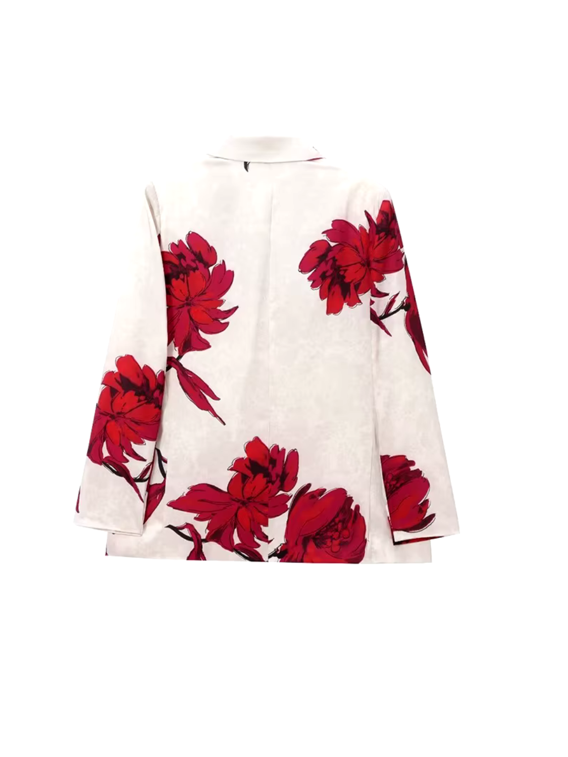 Conjunto Feminino Floral de Alfaiataria com Blazer de Botão e Calça Flare - Lia