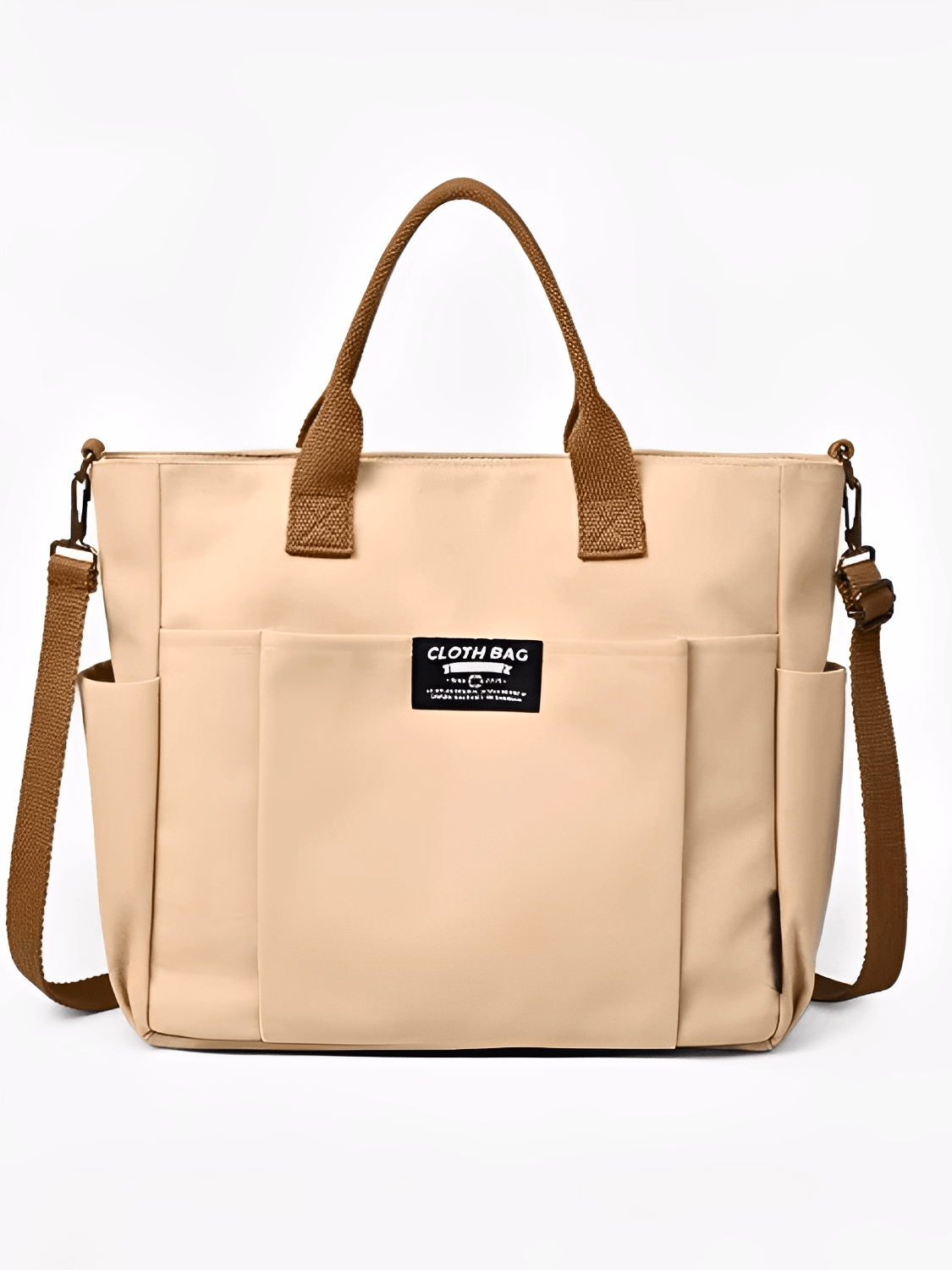 Bolsa Feminina Grande em Lona com Alça Ajustável Removível Bolsos e  Compartimento Interno - Rania
